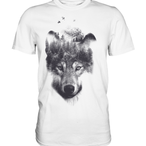 Herren Shirt Wolf