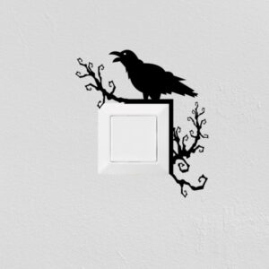 Wandtattoo Krähe auf Ast