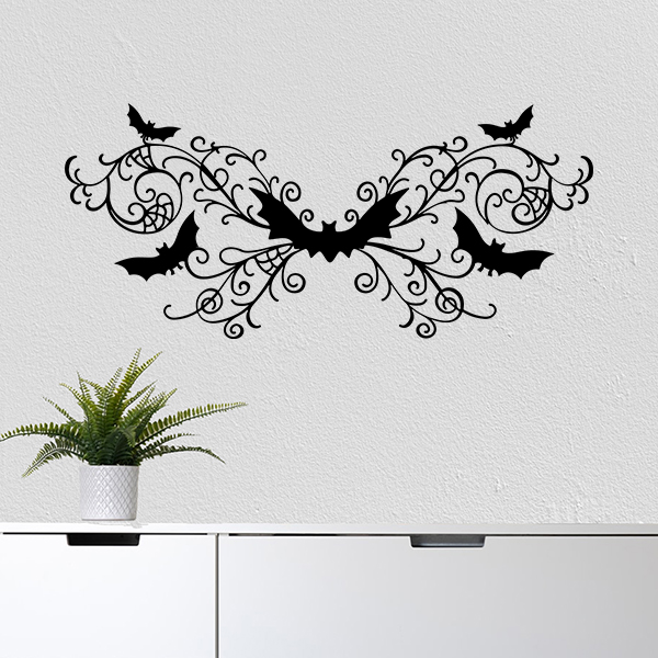 Wandtattoo Fledermaus Ranke